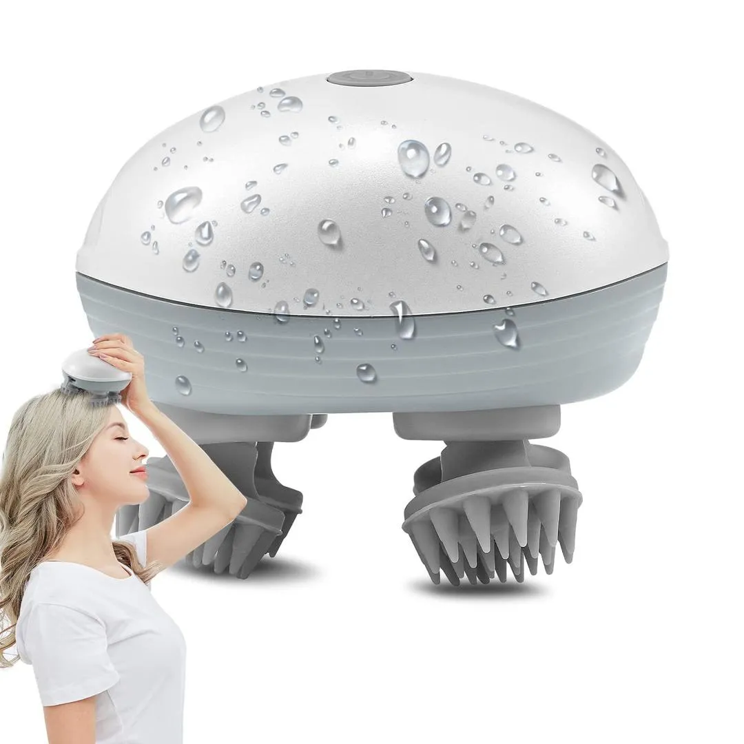 Portable Electric Scalp Massager - 3 Modes, Waterproof