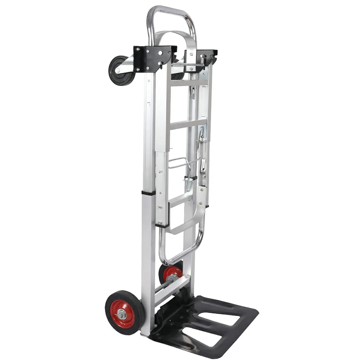 REDCAMP Folding Aluminum 2 in 1 Convertible Hand Truck Dolly