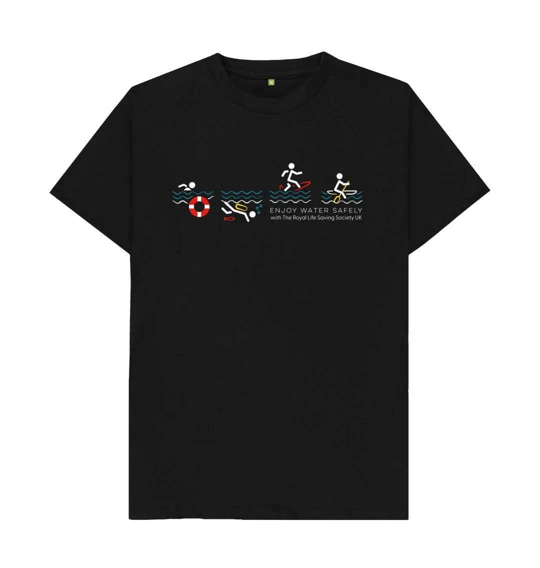 RLSS UK | Stick Man Sports Men's T-shirt | Short Sleeve Organic Cotton T-shirt