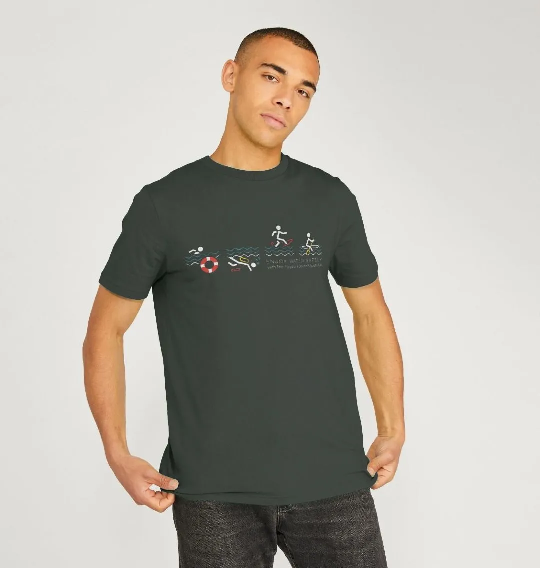 RLSS UK | Stick Man Sports Men's T-shirt | Short Sleeve Organic Cotton T-shirt