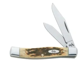 Small TX Jack Amber Bone Pocket Knife