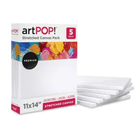 Stretched Canvas Pack - 11" x 14", Pkg of 5