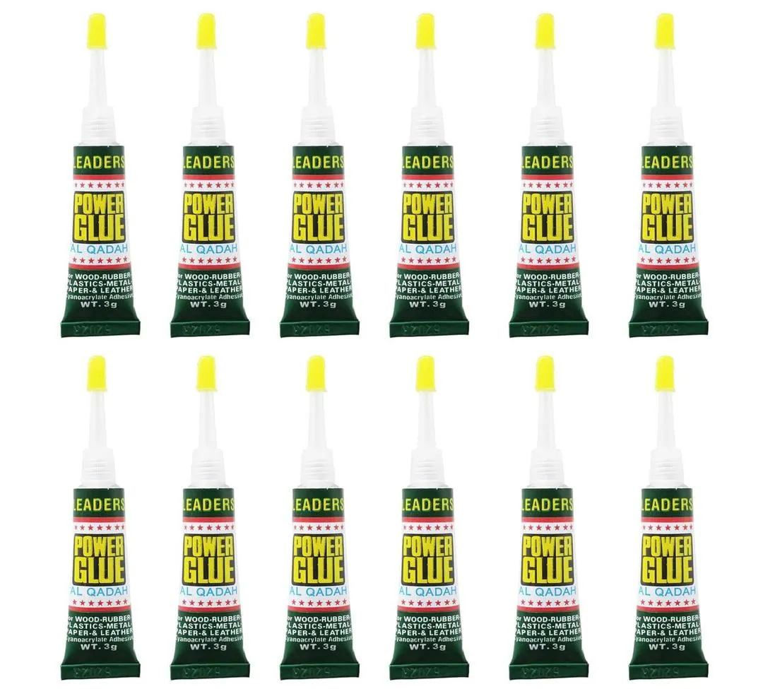 Super Glue 2.5g per Tube - Fast Dry Instant Bonding - Strong Adhesion Liquid Glue with Precision App