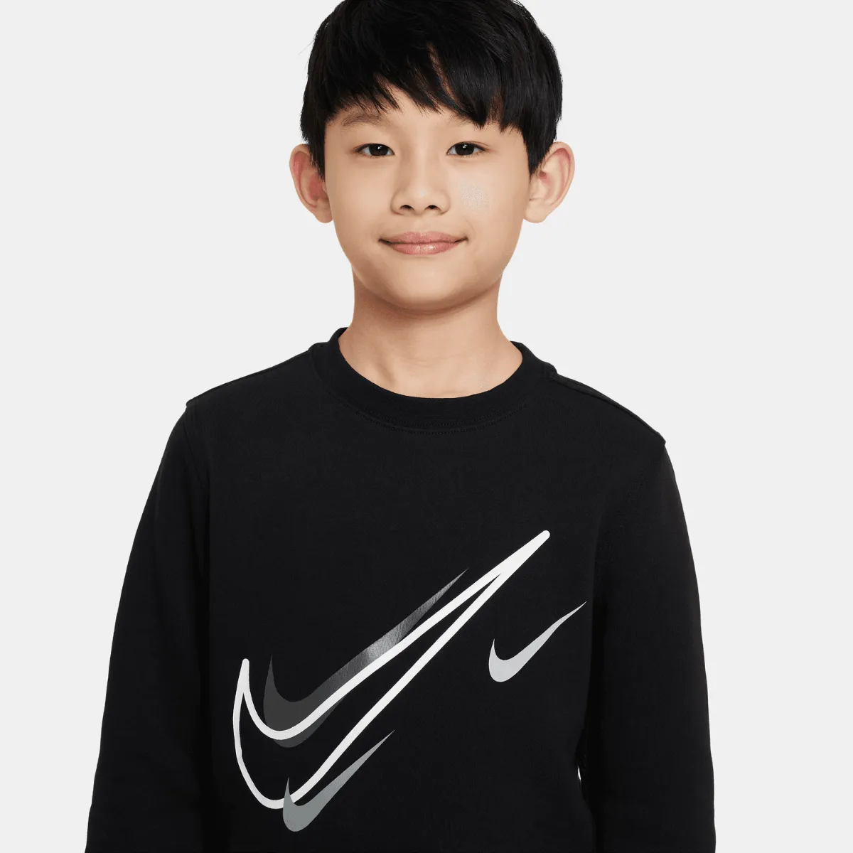 Sweat Nike Tech Fleece Junior - Noir/Blanc/Gris