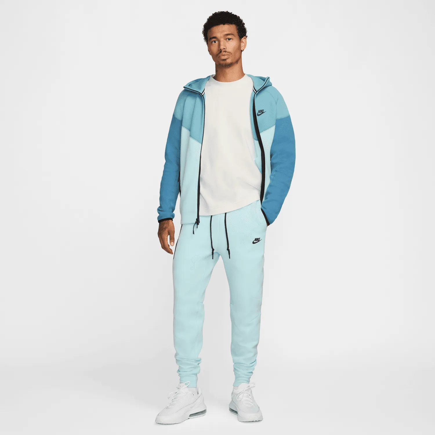 Sweat Nike Tech Fleece Windrunner - Bleu