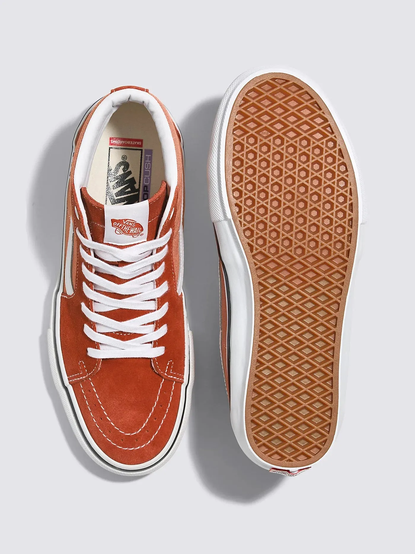 Vans Mens Skate Sk8-Hi - Burnt Ochre