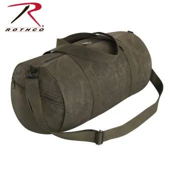 Waxed Canvas Shoulder Duffle Bag - 19 Inch