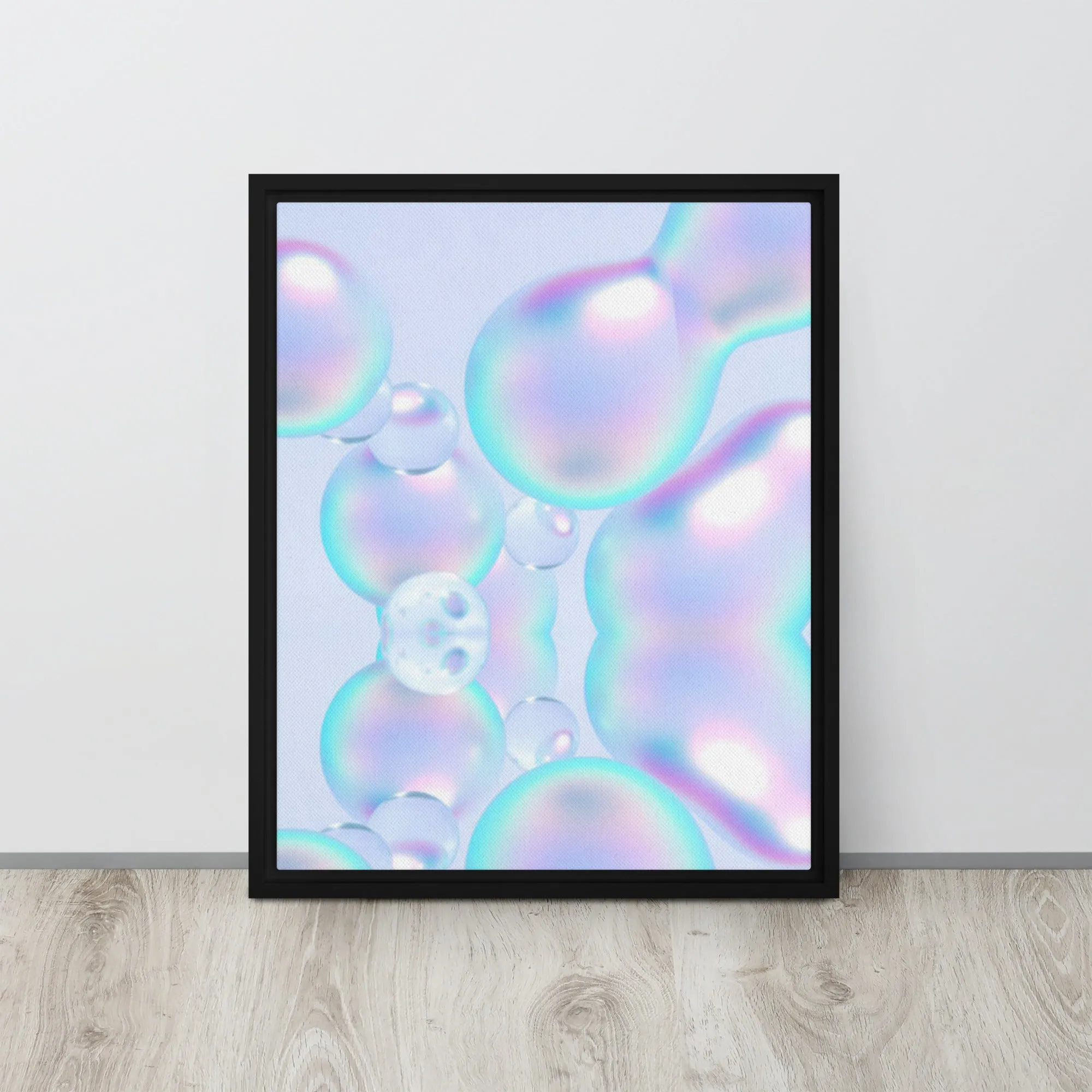 Wild Fluidity Framed Canvas Print