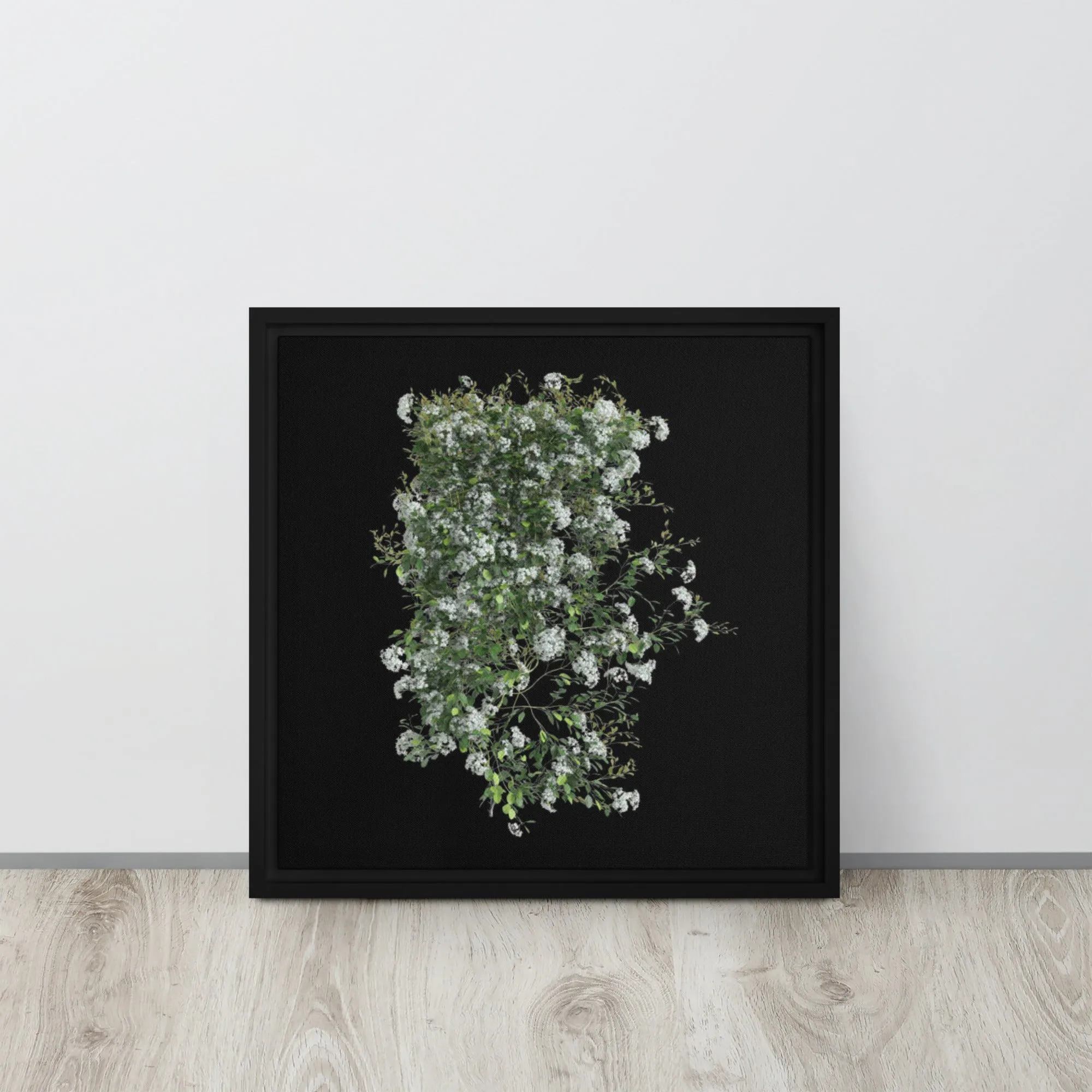 Wildflower Bush Framed Canvas Print