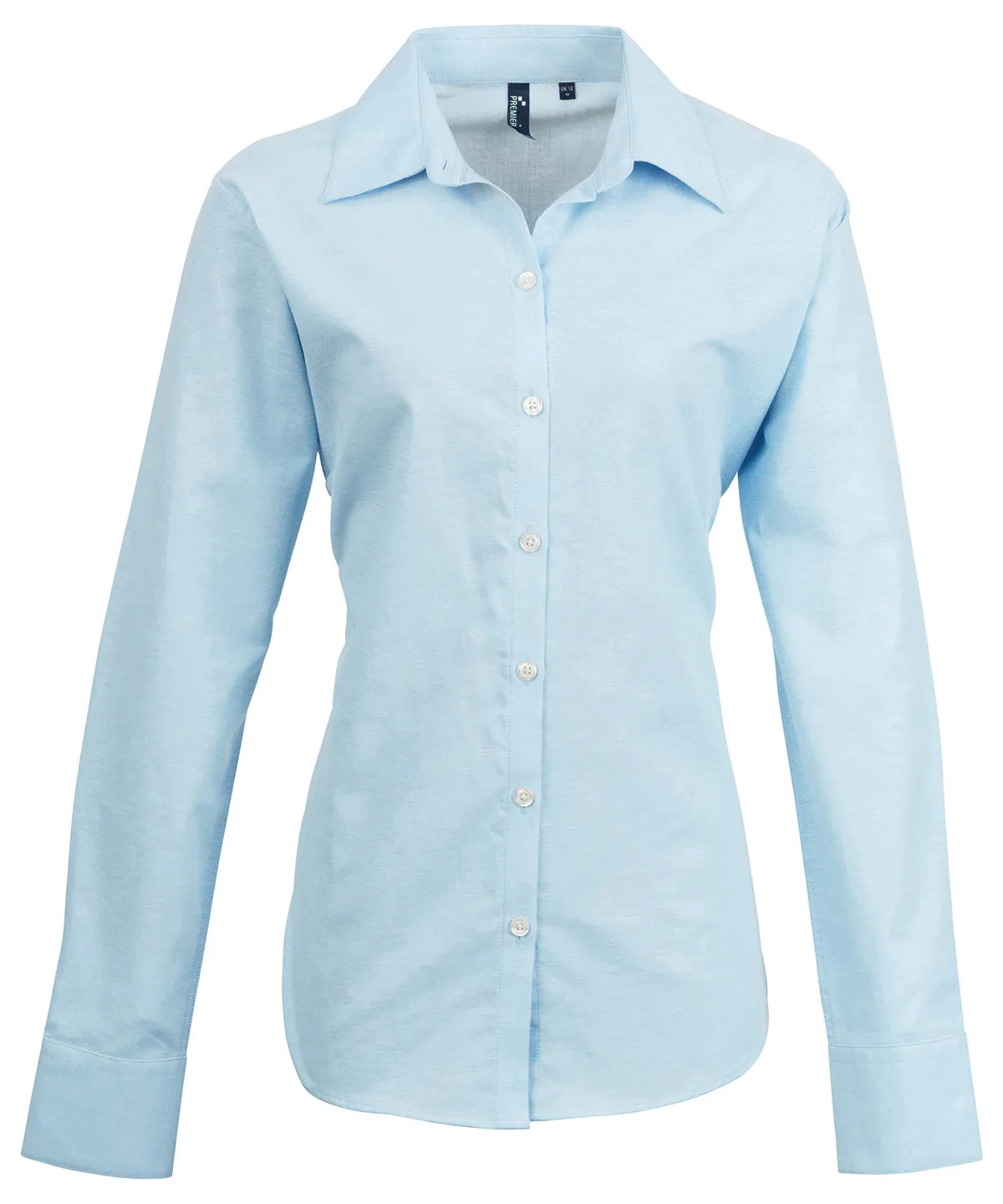 Womens signature Oxford long sleeve shirt | Light Blue